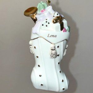 NEW Personalized Lenox Christmas Stocking Ornament